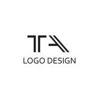 lettera creativa ap geometrica per logo azienda design.eps vettore