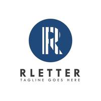 alfabeto r lettera logo e design dell'icona vettore