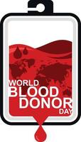 giornata mondiale del donatore di sangue vettore