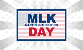 Martin Luther King jr. giorno. ml. terzo lunedì di gennaio. concetto di vacanza. modello per sfondo, banner, carta, poster con iscrizione di testo. illustrazione vettoriale eps10