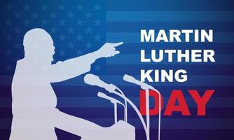 volantino, banner o poster del giorno di martin luther king. illustrazione vettoriale