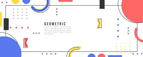 sfondo geometrico astratto, con colori semplici e super luminosi, concetto di banner, linee, illustrazione vettoriale eps 10