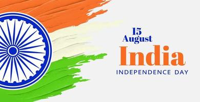 felice giorno dell'indipendenza dell'india sfondo. 15 agosto vettore