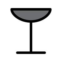illustrazione grafica vettoriale dell'icona del bicchiere di vino