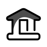 modello icona banca vettore