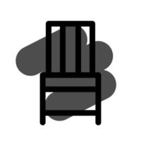 illustrazione grafica vettoriale dell'icona della sedia