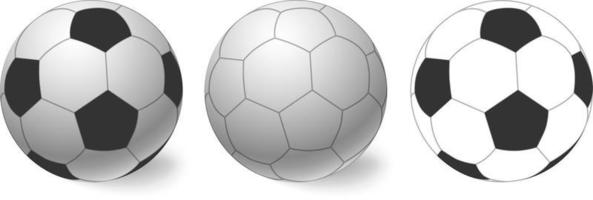 palla da calcio. icona del pallone da calcio. vettore
