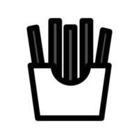 illustrazione grafica vettoriale di patatine fritte icona francese