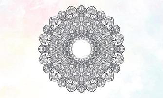 disegno mandala. motivo ornamentale in pizzo rotondo. vettore