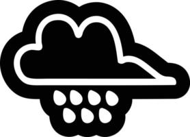 icona della nuvola di pioggia vettore