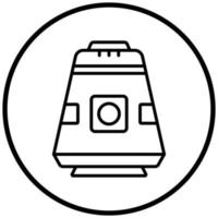 stile icona capsula spaziale vettore