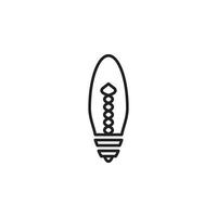 vettore della lampada a bulbo per la presentazione dell'icona del simbolo del sito Web