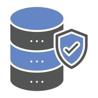 stile icona di sicurezza del database vettore