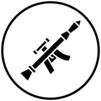 stile icona bazooka vettore