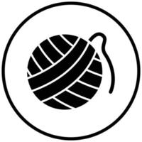 stile icona palla di lana vettore