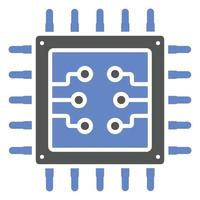 stile icona processore cpu vettore