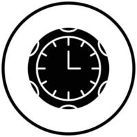 stile icona orologio vettore