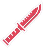 stile dell'icona del coltello dell'esercito vettore