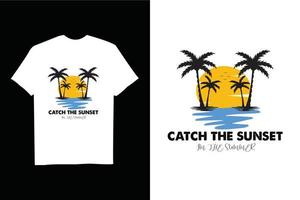 design t-shirt con citazione del giorno d'estate vettore