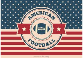 Illustrazione di football americano vettore