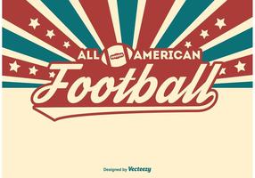 Illustrazione di football americano vettore