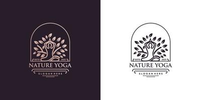 logo yoga con elemento vettoriale premium in stile creativo parte 3