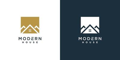 logo della casa moderna concetto di forma unica vettore premium parte 1