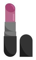 rossetto. prodotto cosmetico da applicare sulle labbra. stile piatto. illustrazione vettoriale