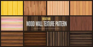 illustrazione vettoriale set di raccolta di sfondo del modello di struttura del pavimento della parete di legno di bellezza