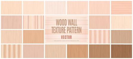 illustrazione vettoriale set di raccolta di sfondo del modello di struttura del pavimento della parete di legno pastello di bellezza
