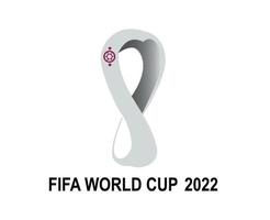 logo ufficiale coppa del mondo fifa qatar 2022 campione mondiale simbolo disegno vettoriale illustrazione astratta