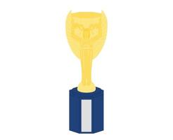 trofeo coppa del mondo fifa campione mondiale vecchio simbolo oro disegno vettoriale illustrazione astratta