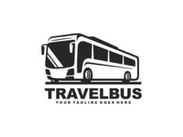 vettore logo autobus. logo dell'autobus di viaggio