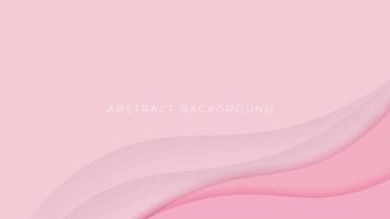composizione astratta di forme fluide. moderno sfondo rosa onda con forme liquide e organiche. taglio carta effetto. vettore