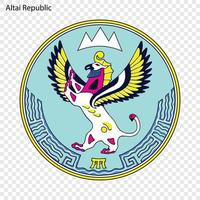 emblema della provincia della russia vettore