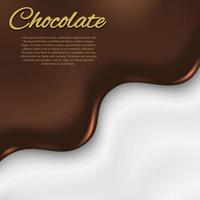 sfondo di cioccolato liquido vettore
