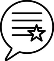 design dell'icona della linea di feedback vettore