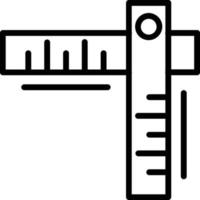 icona della linea di misura del nastro vettore