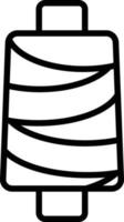 disegno dell'icona della linea tessile vettore