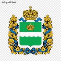 emblema della provincia della russia vettore