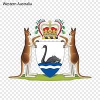 emblema dello stato dell'Australia. vettore