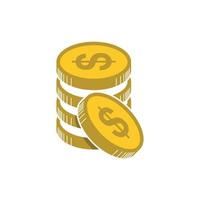 icona dei soldi. illustrazione del disegno vettoriale dell'icona dei soldi. collezione di icone di denaro. segno semplice dell'icona dei soldi.