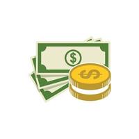 icona dei soldi. illustrazione del disegno vettoriale dell'icona dei soldi. collezione di icone di denaro. segno semplice dell'icona dei soldi.