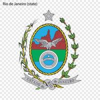 emblema dello stato brasiliano vettore