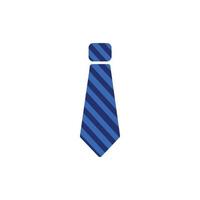 vettore di icone piatte cravatta blu