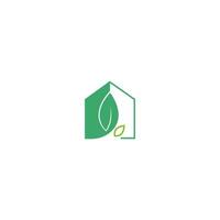 modello di illustrazione di design icona logo casa eco vettore