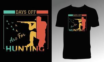 design della maglietta dell'avventura di caccia vettore