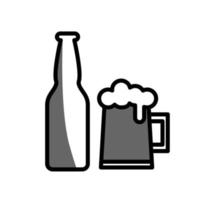 illustrazione grafica vettoriale dell'icona della birra