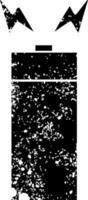 simbolo in difficoltà vecchia batteria vettore
