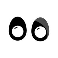 illustrazione grafica vettoriale dell'icona dell'uovo